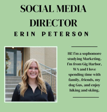 Social Media Director for Marketing Association (Fall 2024 - current) Planned and posted content to promote events, spotlight members, and increase engagement across Instagram and LinkedIn.